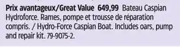 Canadian Tire Hydro-Force Caspian Boat offer