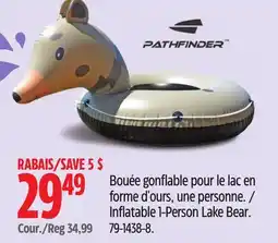 Canadian Tire Pathfinder Inflatable 1-Person Lake Bear offer