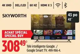 Canadian Tire SKYWORTH Google Smart TV offer