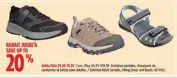 Canadian Tire Selected Adult Sandals, Hiking Shoes and Boots offer