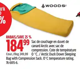 Canadian Tire WOODS Arctic Duck Down Sleeping offer