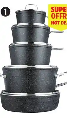 Canadian Tire THE ROCK 10-Pc Forged Non-Stick Cookset offer