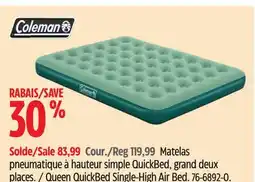 Canadian Tire Coleman Queen QuickBed Single-High Air Bed offer