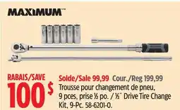 Canadian Tire MAXIMUM 1⁄2˝ Drive Tire Change Kit offer