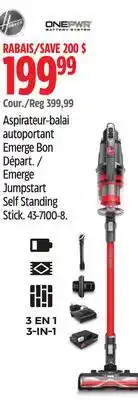 Canadian Tire Hoover Emerge Jumpstart Self Standing Stick offer