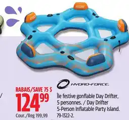 Canadian Tire Hydro-Force Day Drifter 5-Person Inflatable Party Island offer