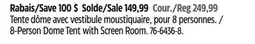 Canadian Tire Outbound 8-Person Dome Tent with Screen Room offer