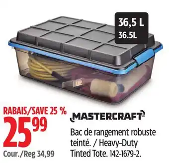 Canadian Tire MASTERCRAFT Heavy-Duty Tinted Tote offer