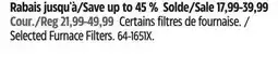 Canadian Tire Selected Furnace Filters offer
