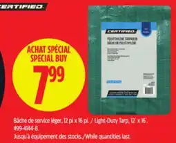Canadian Tire CERTIFIED Light-Duty Tarp, 12´ x 16´ offer