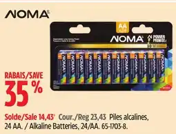 Canadian Tire Noma Alkaline Batteries offer
