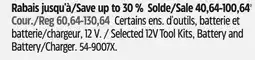 Canadian Tire Skil Selected 12V Tool Kits, Battery and Battery/Charger offer