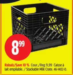Canadian Tire Stackable Milk Crate offer