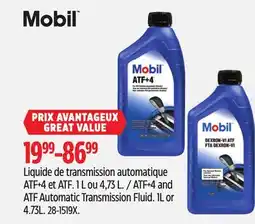 Canadian Tire Mobil ATF+4 and ATF Automatic Transmission Fluid offer