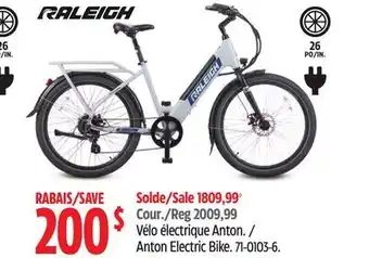 Canadian Tire Raleigh Anton Electric Bike offer