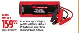 Canadian Tire MotoMaster 1200A Lithium Jump Starter and Power Bank offer