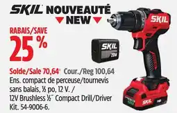 Canadian Tire Skil 12V Brushless 1⁄2˝ Compact Drill/Driver Kit offer