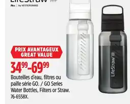 Canadian Tire LifeStraw GO Series Water Bottles, Filters or Straw offer