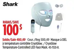 Canadian Tire Shark CryoGlow Temperature-Controlled LED Face Mask offer