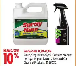 Canadian Tire Selected Spray Nine Car Cleaning Products offer