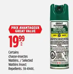 Canadian Tire Watkins Selected Watkins Insect Repellents offer