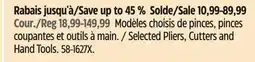 Canadian Tire MAXIMUM Selected Pliers, Cutters and Hand Tools offer