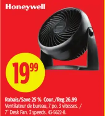 Canadian Tire Honeywell 7˝ Desk Fan offer