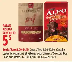 Canadian Tire Selected Dog Food and Treats offer
