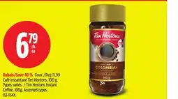 Canadian Tire Tim Hortons Instant Coffee offer