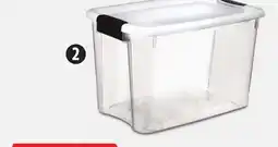 Canadian Tire 28L Ultra Clear Tote with Latched Lid offer