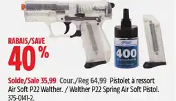 Canadian Tire Walther P22 Spring Air Soft Pistol offer