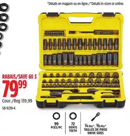 Canadian Tire Stanley Black Chrome Socket offer