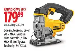 Canadian Tire DEWALT 20V MAX Li-Ion Jigsaw offer