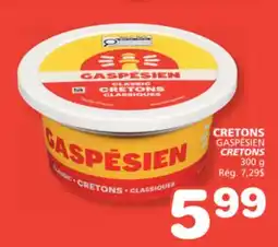 Marches Tradition GASPÉSIEN CRETONS offer