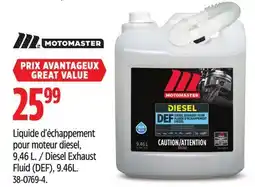 Canadian Tire MotoMaster Diesel Exhaust Fluid (DEF) offer