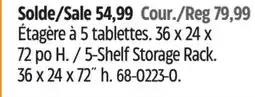 Canadian Tire 5-Shelf Storage Rack offer