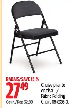 Canadian Tire FOR LIVING Fabric Folding Chair offer