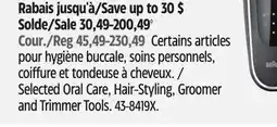 Canadian Tire Selected Oral Care, Hair-Styling, Groomer and Trimmer Tools offer