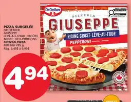 Marches Tradition DR.OETKER GIUSEPPE LÈVE-AU-FOUR, CROÛTE MINCE, DÉLI-PORTIONS FROZEN PIZZA offer