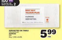 Marches Tradition VALEUR PLUS NAPKINS offer
