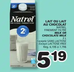Marches Tradition NATREL MILK OR CHOCOLATE MILK offer