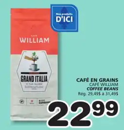 Marches Tradition CAFÉ WILLIAM COFFEE BEANS offer