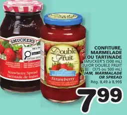 Marches Tradition SMUCKER'S OR DOUBLE FRUIT JAM MARMALADE OR SPREAD offer