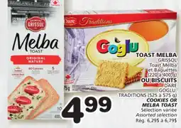 Marches Tradition COOKIES OR MELBA TOAST offer