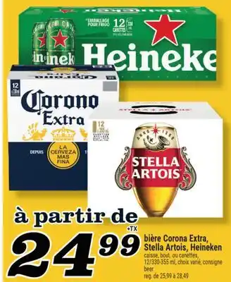 Marché Richelieu bière Corona Extra, Stella Artois, Heineken | beer offer
