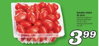 Marché Richelieu tomates raisins de serre | hothouse grape tomatoes offer