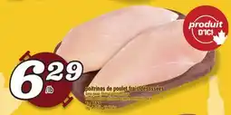 Marché Richelieu poitrines de poulet frais désossées | fresh boneless chicken breasts offer