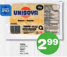 Marches Tradition UNISOYA Nature Tofu offer