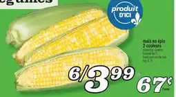 Marché Richelieu MAÏS EN ÉPIS 2 COULEURS | FRESH CORN ON THE COB offer