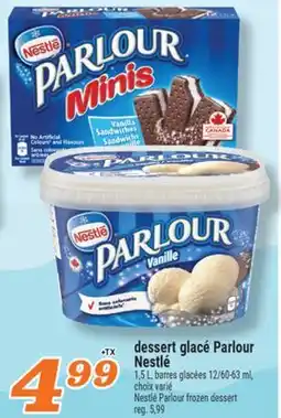 Marché Richelieu dessert glacé Parlour Nestlé | Nestlé Parlour frozen dessert offer